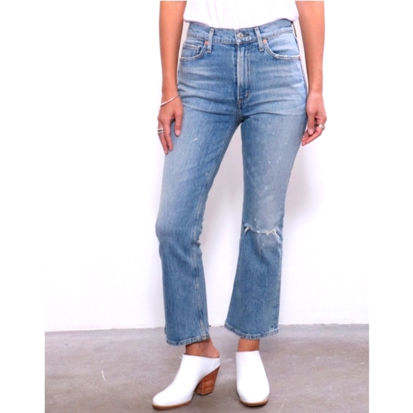 NWT Citizens of Humanity Demy Cropped Flare Jeans Size 31 - Picture 1 of 14